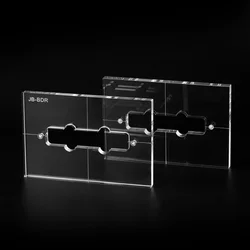 Musiclily Pro CNC Accurate Acrylic Pickup Routing Template for Standard Jazz Bass Pickup