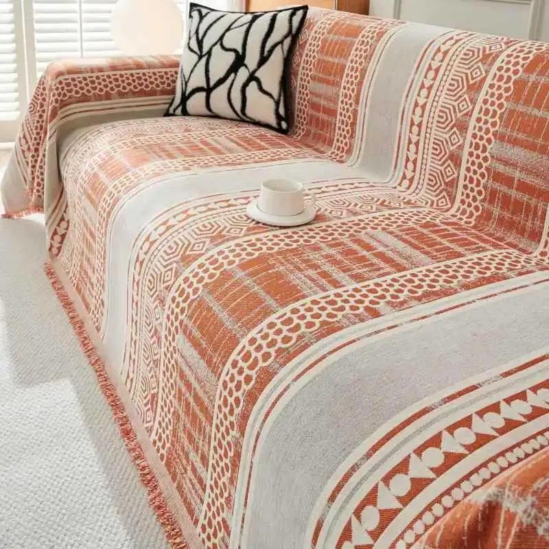 1PC Chenier Sofa Cover Light Luxury and High-end Sense All-inclusive Blanket for All Seasons Sofa Towel Anti-cat Scratch