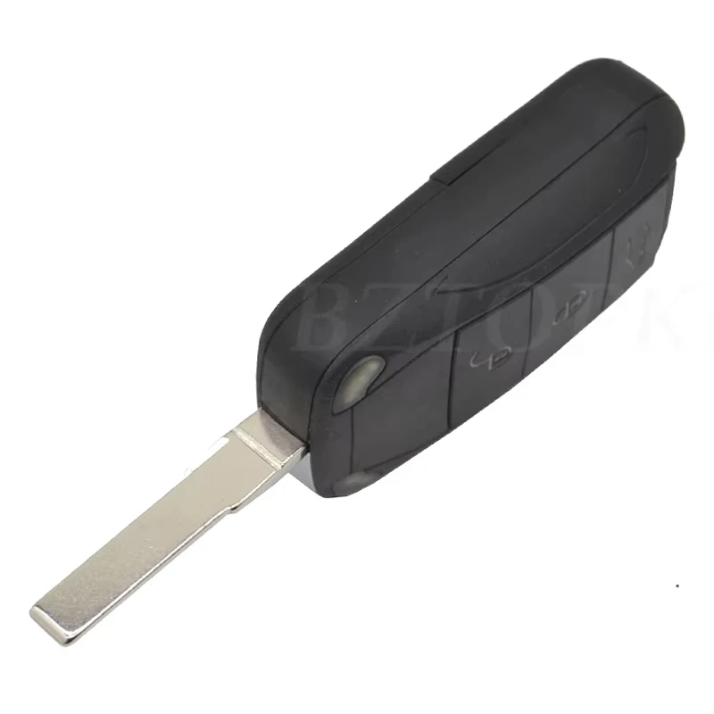 JsHonYu ID46 Chip 315MHz 433MHz  3 Button Folding Flip Remote Car Key Fob Fits Porsche Cayenne 911 Keyless Go