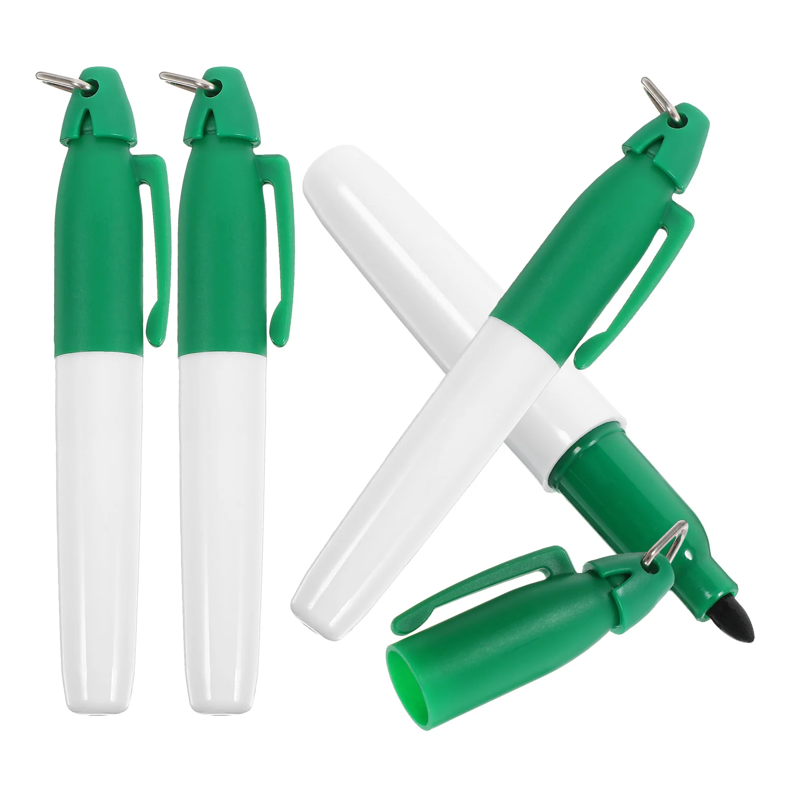 

4pcs Golf Line Drawing Green Triangle Buckle Reusable Portable Ball Pen Golf Ball Marker Alignment Tool Plastic Marker