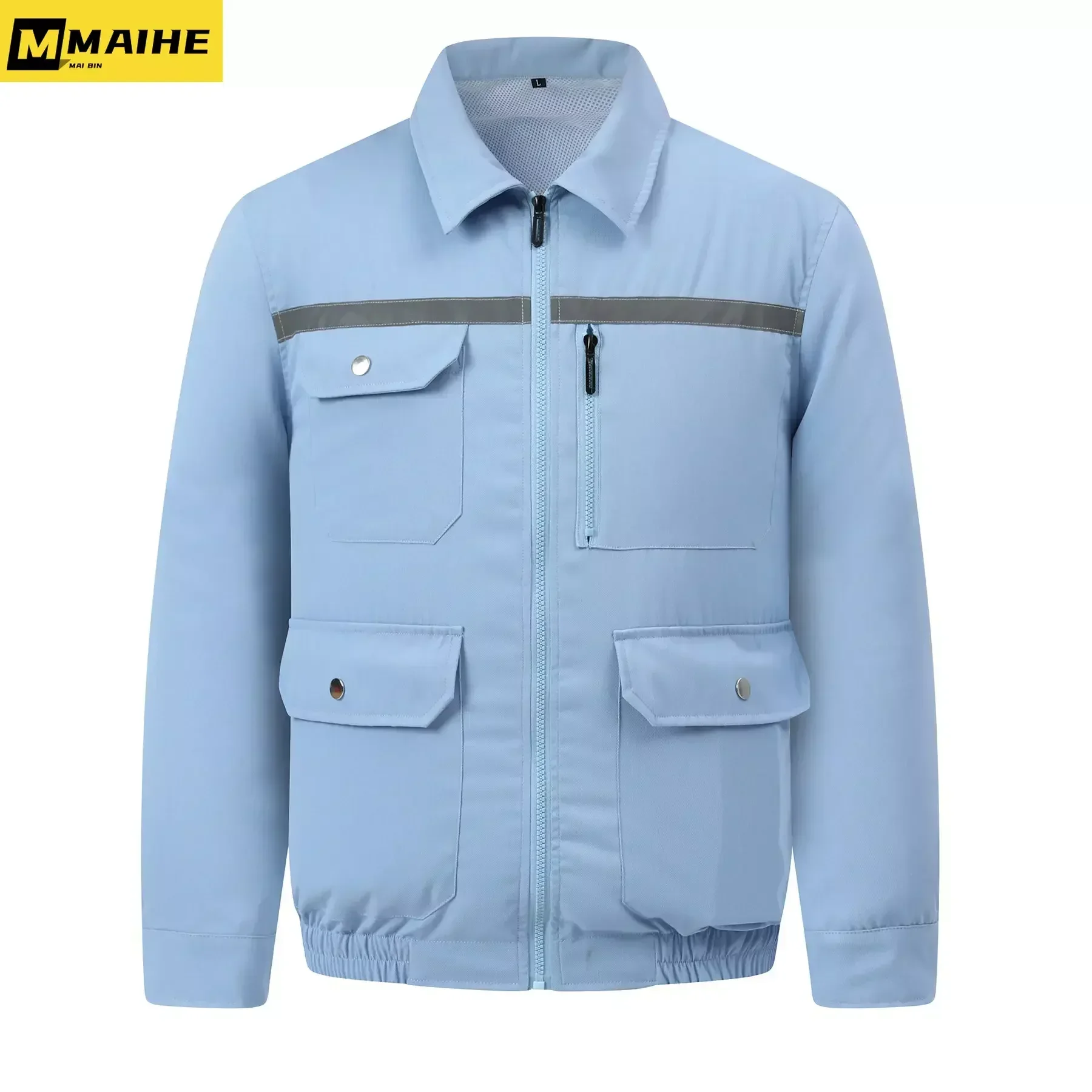 Summer New Fan Clothing Men's Ice Jackets Charging Air Conditioning Clothing Cooling Field Fishing Heat Protection Work Clothes