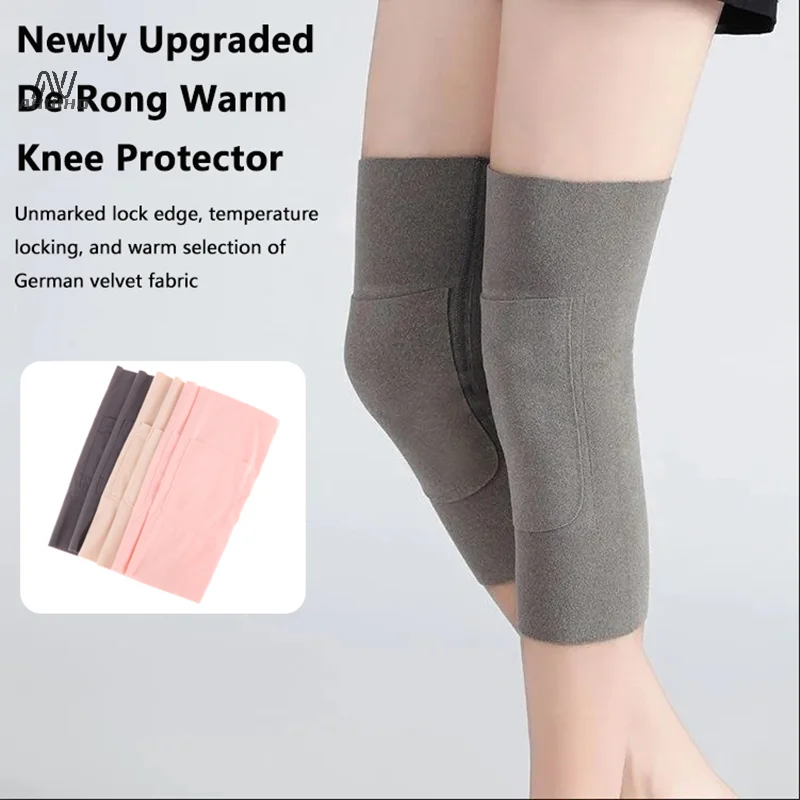 Warm Pocket Knee Pads Autumn Winter Unisex Cold Proof Leg Protectors Elasticity Elder Joint Warmth Knee Pads