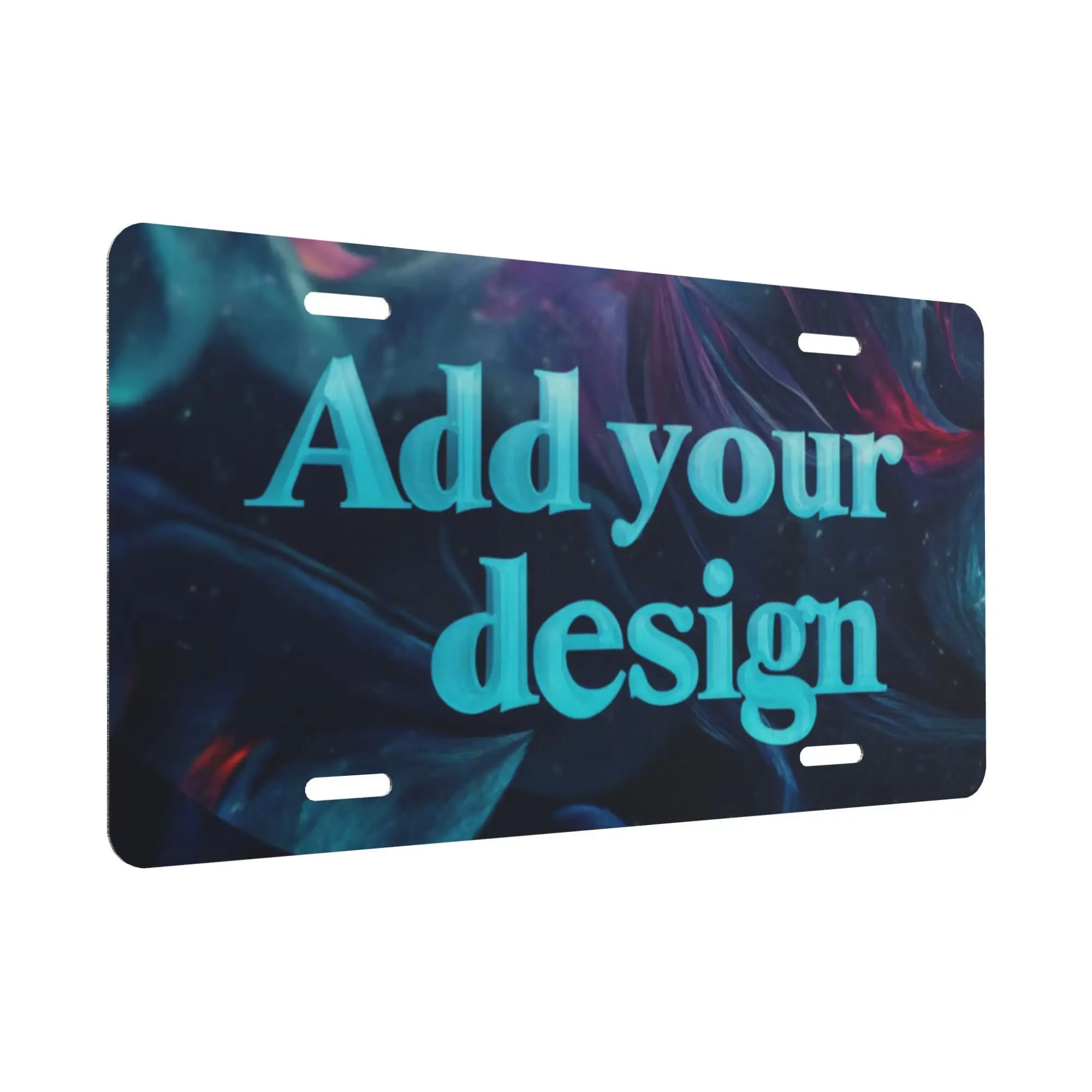 [JIT]2D Falt, 1PCLicense Plate- Add Your Own Text, Photos, and Designs- Standard US Size- Durable Aluminum Construction- Unique