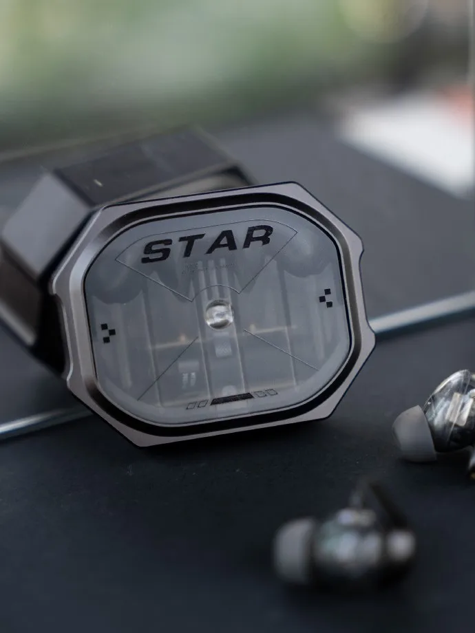 SONGX Vsinger Nigh Black TWS auricolare Bluetooth Design aerospaziale Star Ring lega ANC riduzione del rumore cuffie da gioco Wireless