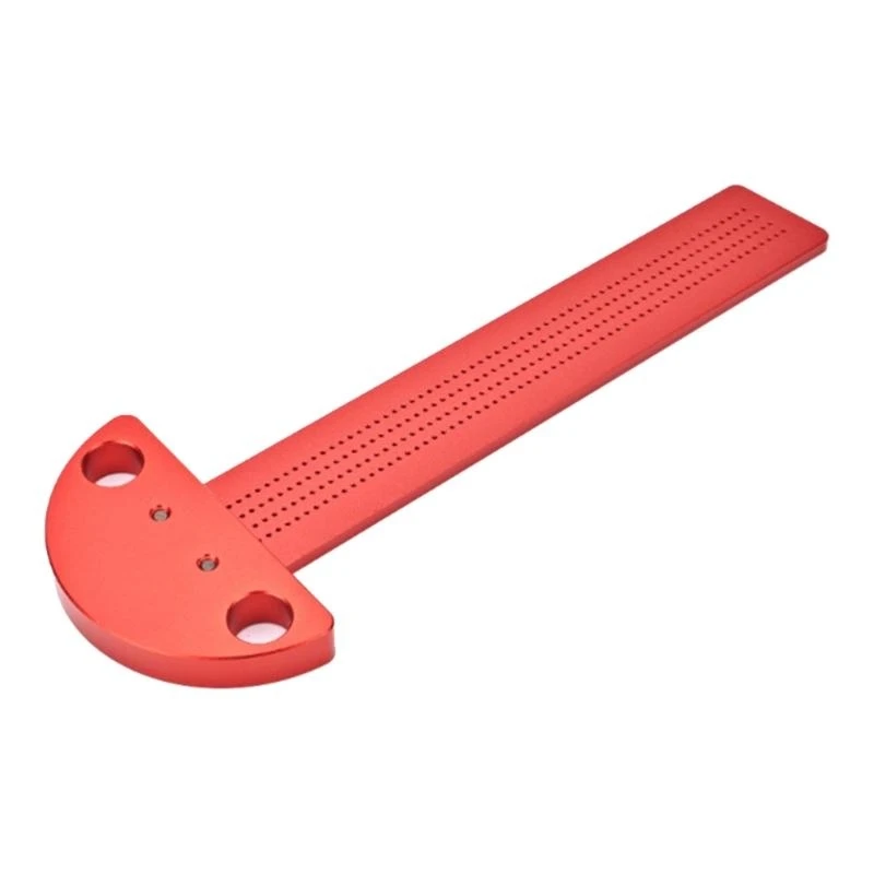 Woodworking Scriber T-Type Ruler, Scribing Gauges, Aluminum Hole Gauges Carpenter Marking Tool Line Drawing Ruler