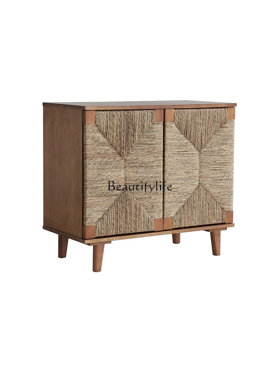 

LD33Ji Ji Feng Solid Wood Sideboard Entrance Entrance Zhonggu Japanese Style Storage Locker