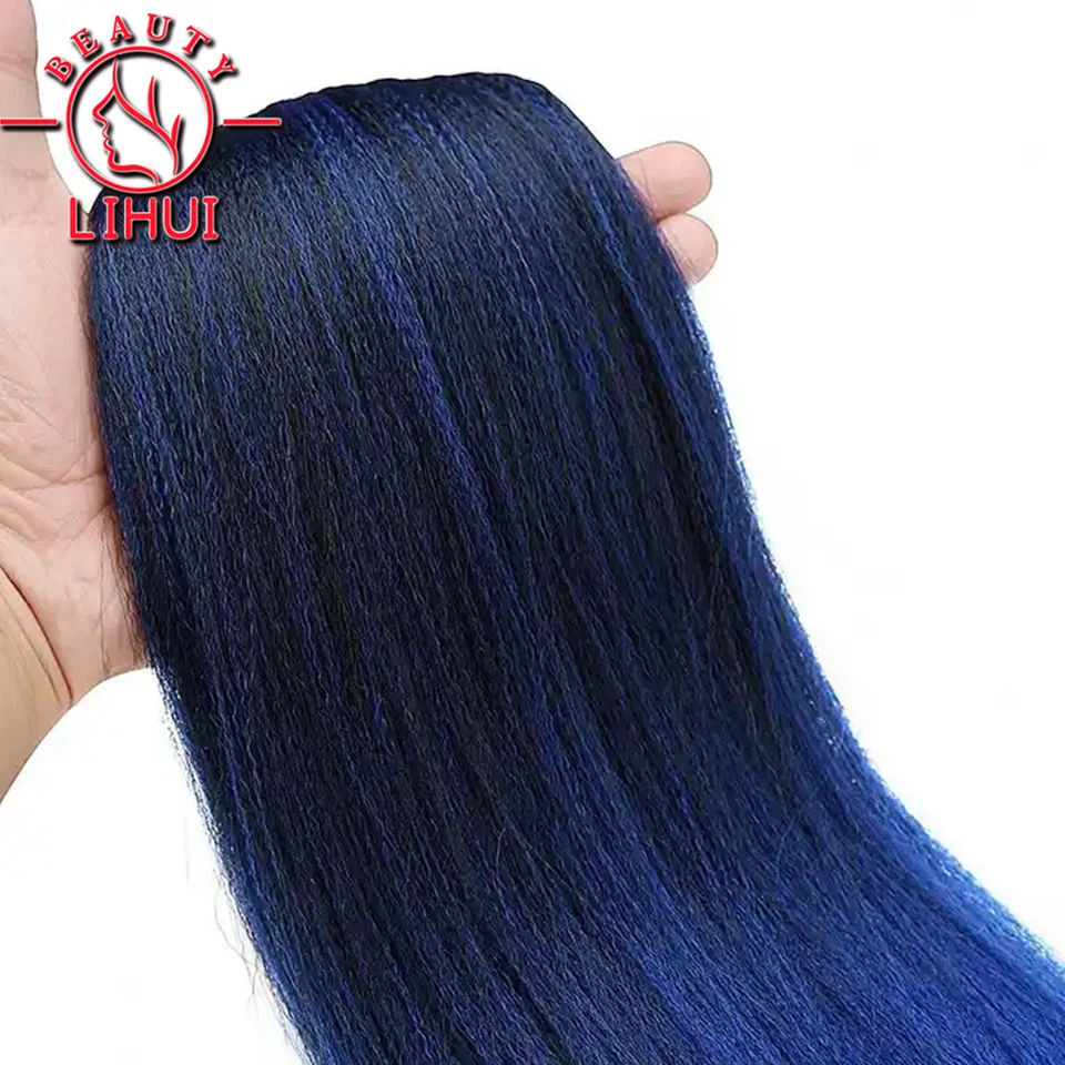 Cabello para trenzas preestirado de 30 pulgadas, ombre marrón, YAKI lacio jumbo, sintético al por mayor 3