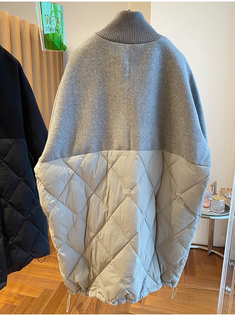 سترات باركاس صوفية بخياطة من القطن للنساء 2026 سترات كشمير فضفاضة جديدة موضة الشتاء بأكمام طويلة ملابس خارجية دافئة للسيدات #5