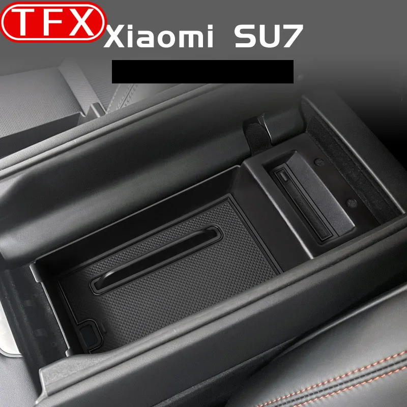 Для Xiaomi SU7 2024 2025 автомобильный Стайлинг подлокотник ящик для хранения заднего сиденья дождевой зонтик ящик для хранения дверной кромки автоаксессуары