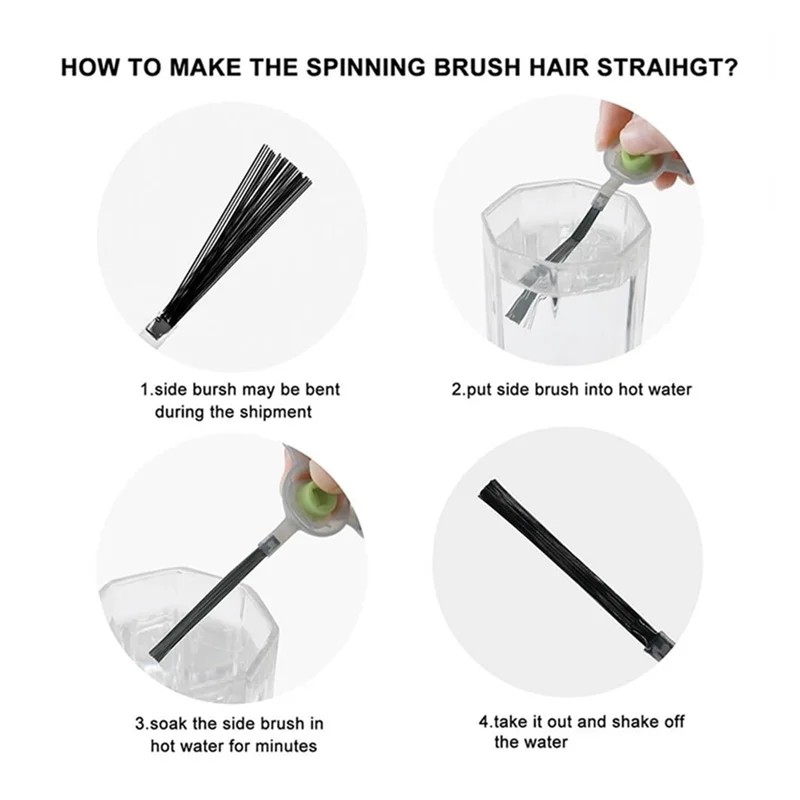 BBNV-12PCS HEPA-Filter Seite Pinsel Für Lefant M210 M210S M210B M213 Staubsauger Zubehör Staubsauger Ersatzteile