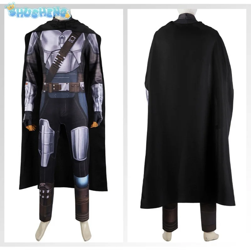 Din Djarin Cosplay Battle Suit Masculino, Capa de Armadura, Traje de Recompensa TV, Fantasia Roleplay, Vestir Fantasia, Roupas de Festa, Roupas