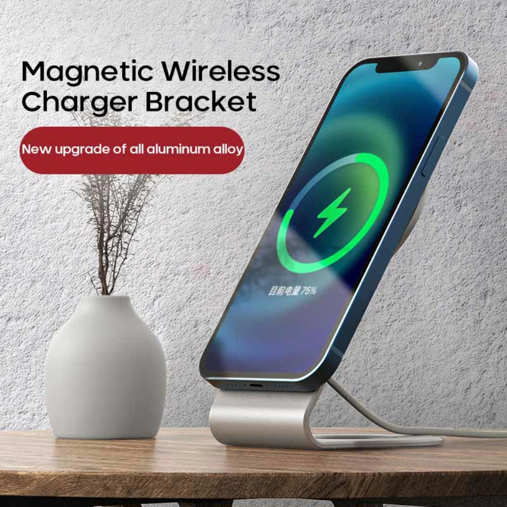 شاحن لاسلكي يدعم 14 جراب ، عالمي سريع الشحن سطح مكتب مغناطيسي ، 2 الموقف ، 4 ، 6