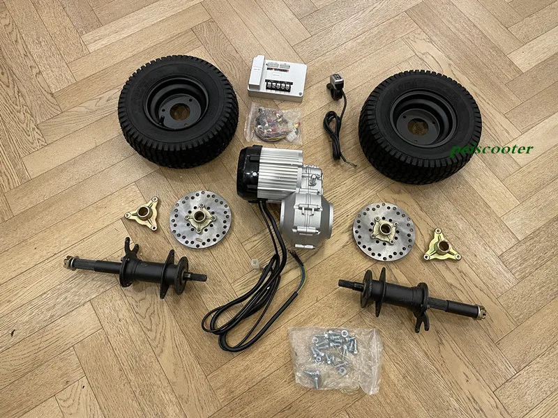 Brushless Geared Mobility Scooter Transaxle Motor with 13inch wheels and 50A controller and led throttle PPSM133WT