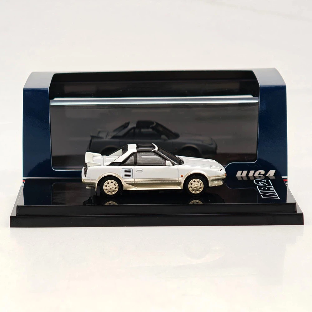 1:64 Hobby Japan MR2 1600G-LIMITED SUPER CHARGER/SUPER EDITION 1988 T BAR ROOF White Metallic HJ642056ASE Diecast Model Car
