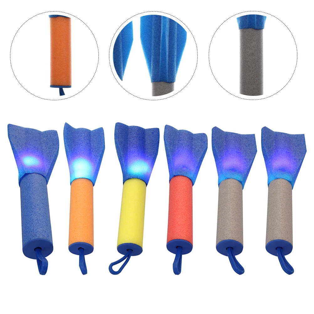 

6 Pcs Ejection Rocket Funny Toys for Kids Launcher Pearl Cotton Rockets Creative