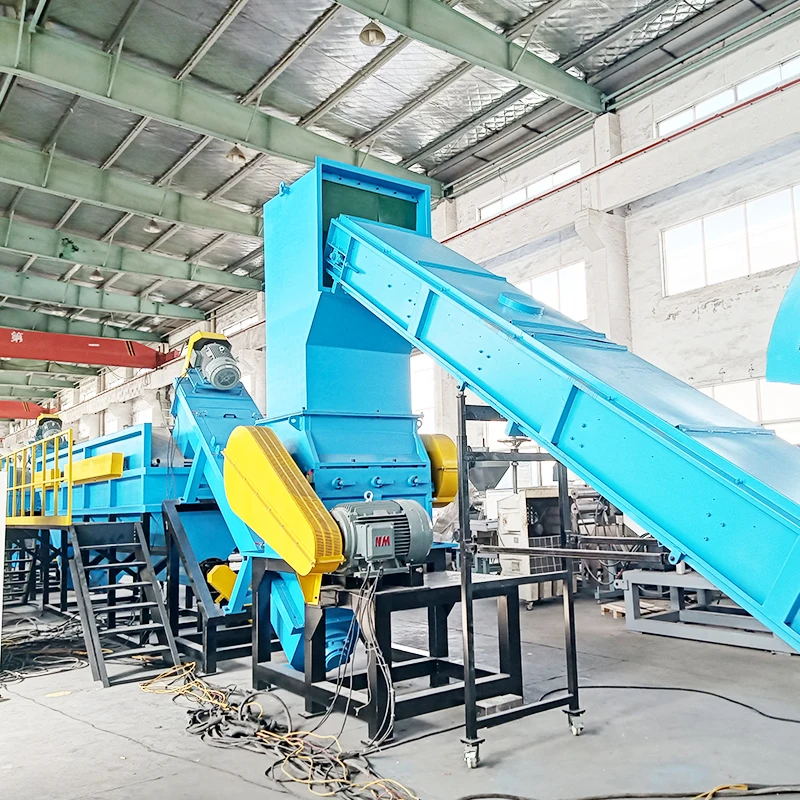 Recycling Machine PET Polyester Staple Fiber Making Equipment with Dewatering Machine for Pet Plastic Bottles