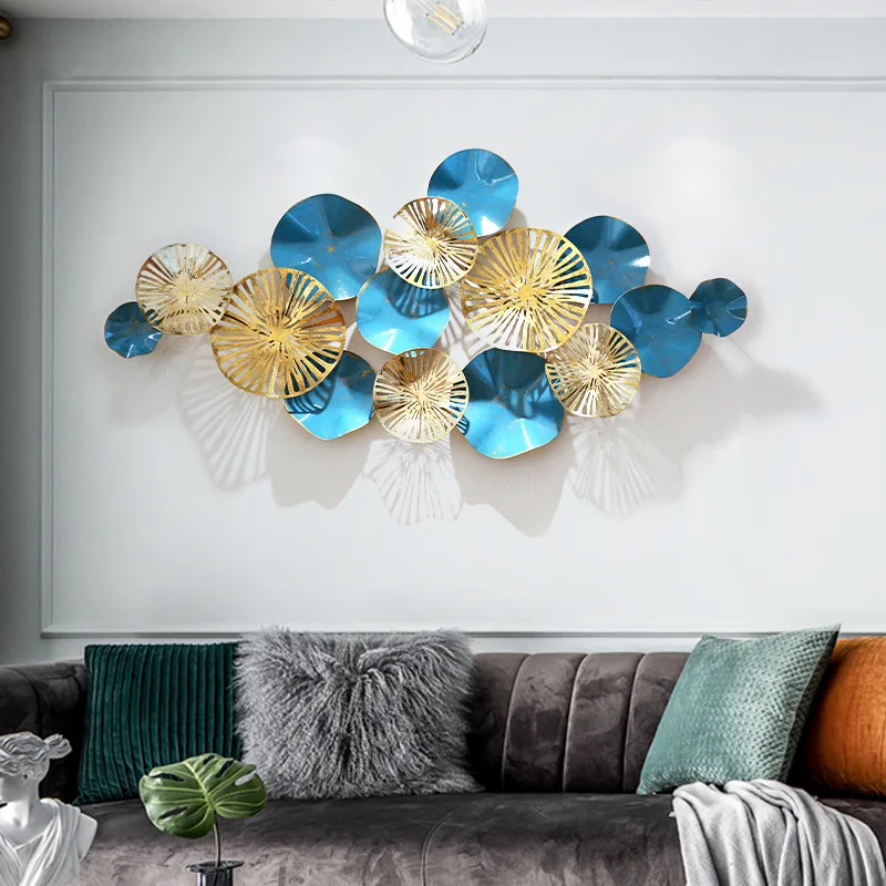 

European Style Wall Hanging Decoration Studio Living Room Background Wall Three-dimensional Wrought Iron Creative Wall Pendant