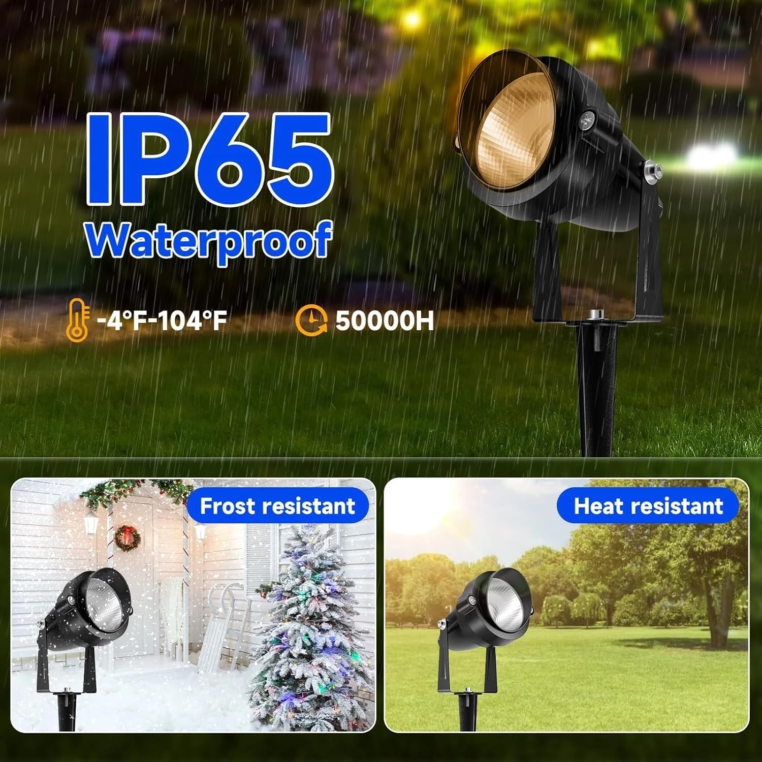 Enhanced Durable ETL Listed COB LED Spotlight - Reliable Long-lasting Performance for Garden Yard Decor and Outdoor Illumination image 2