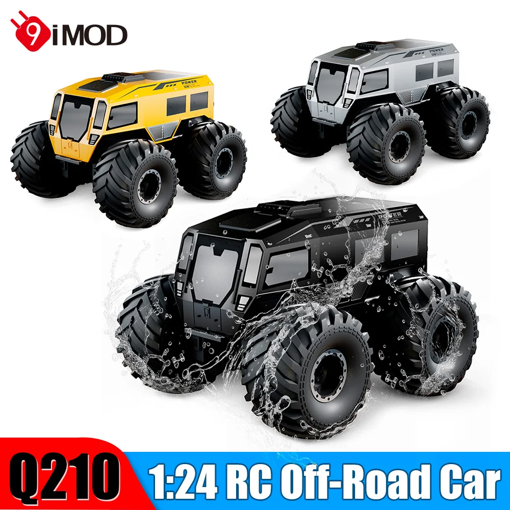

9IMOD RC Car 1/24 Scale Waterproof 4WD 2.4Ghz Water Land Dual Mode Amphibious Stunt Car