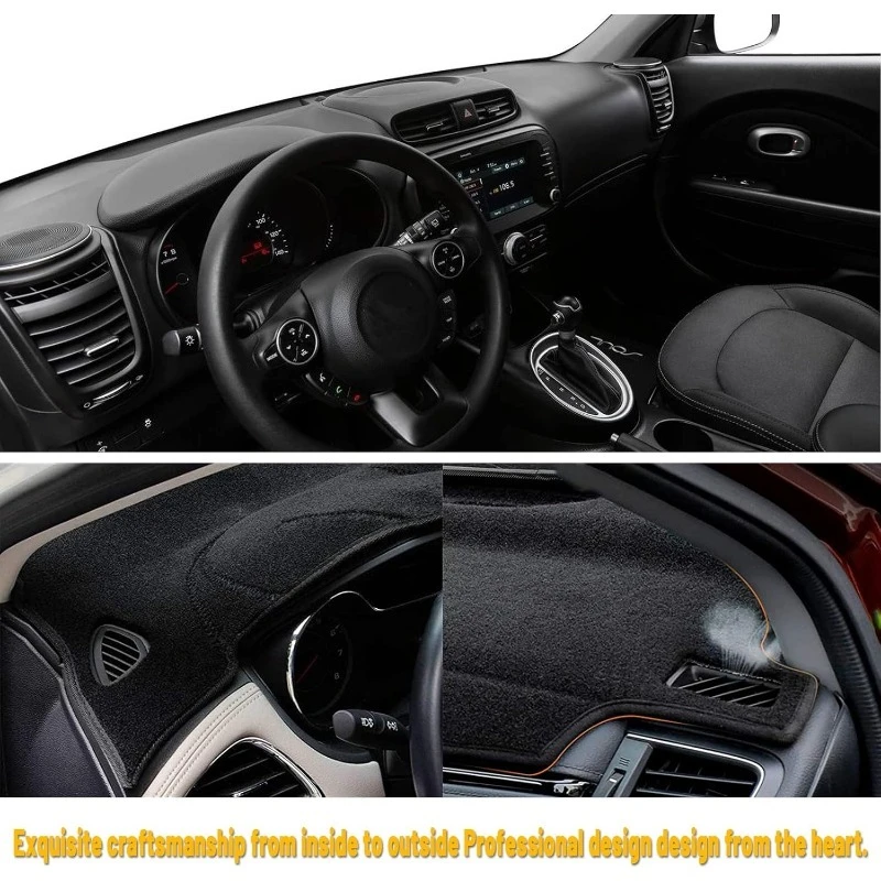 For Kia Soul 2010 2011 2012 2013 Car Dashboard Cover Mat Avoid Light Pad Anti-UV Case Carpet - view 5