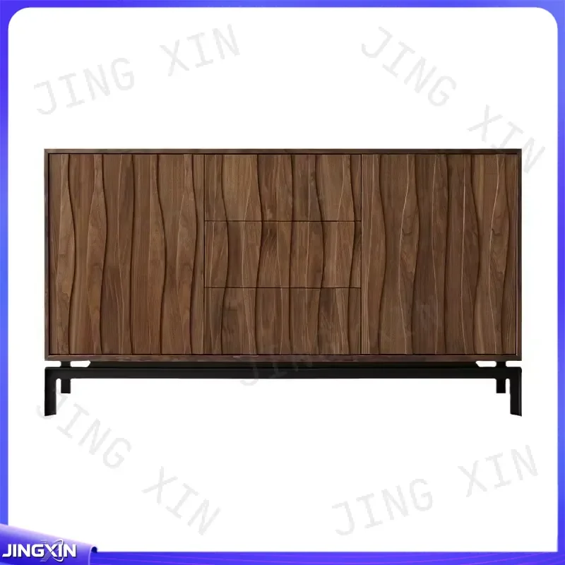 custom for Walnut Sideboard Cabinet Retro Solid Wood Storage Console Table Living Room Dining Room Furniture Decorative