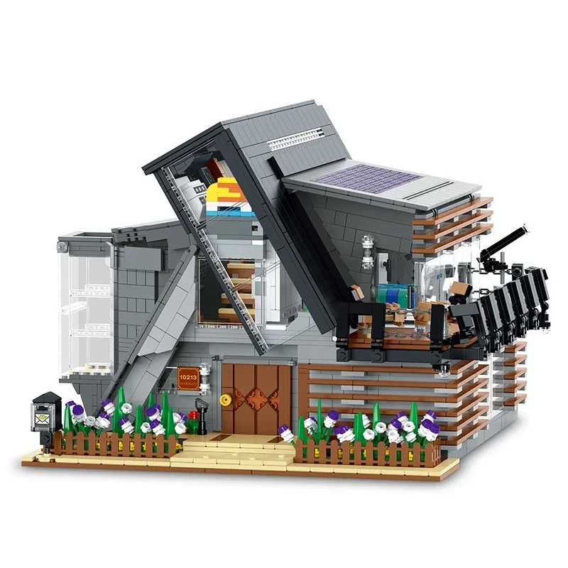 

New MOC 10213 Villa Ramada Model Building Blocks Set Residence House Modular Architecture Bricks DIY Puzzle Toys Children Gifts