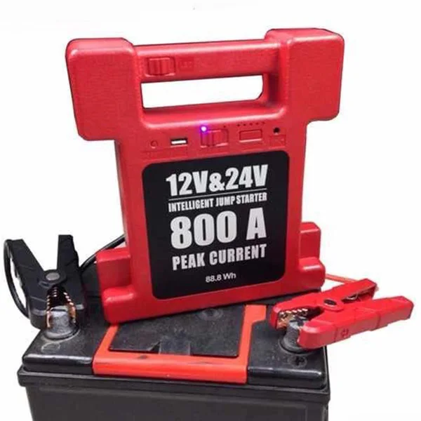 

12V/24V 24000mAh Heavy-Duty Emergency Jump Starter For Truck Car Portable Power Bank Battery Booster Super Capacitor JumpStarter