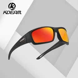 KDEAM Military Polarized Sunglasses Men Design HD Thick Film Driving Sun Glasses Outdoor Sports Fishing Eyewear UV400 Goggles