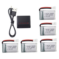 3.7V 300mAh Li-Po Battery+Charger For Syma S39 X11 WLToys V911S A120 XK V966 UDI U816A Hubsan X4 H107L DFD F180W F180C HS170