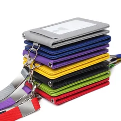 Card Holder Neck Strap with Lanyard Badge Holder Staff ID Card Bus ID Holders Stationary Papelaria Office Card Holder Supplies