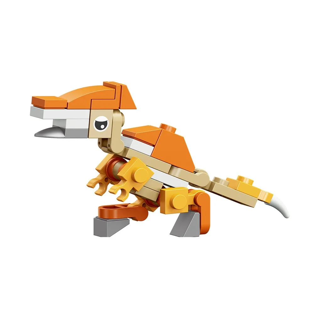 12 in 1 Tyrannosaurus Boys Dinosaur World Mini blocchi di assemblaggio di particelle Giocattolo educativo per bambini