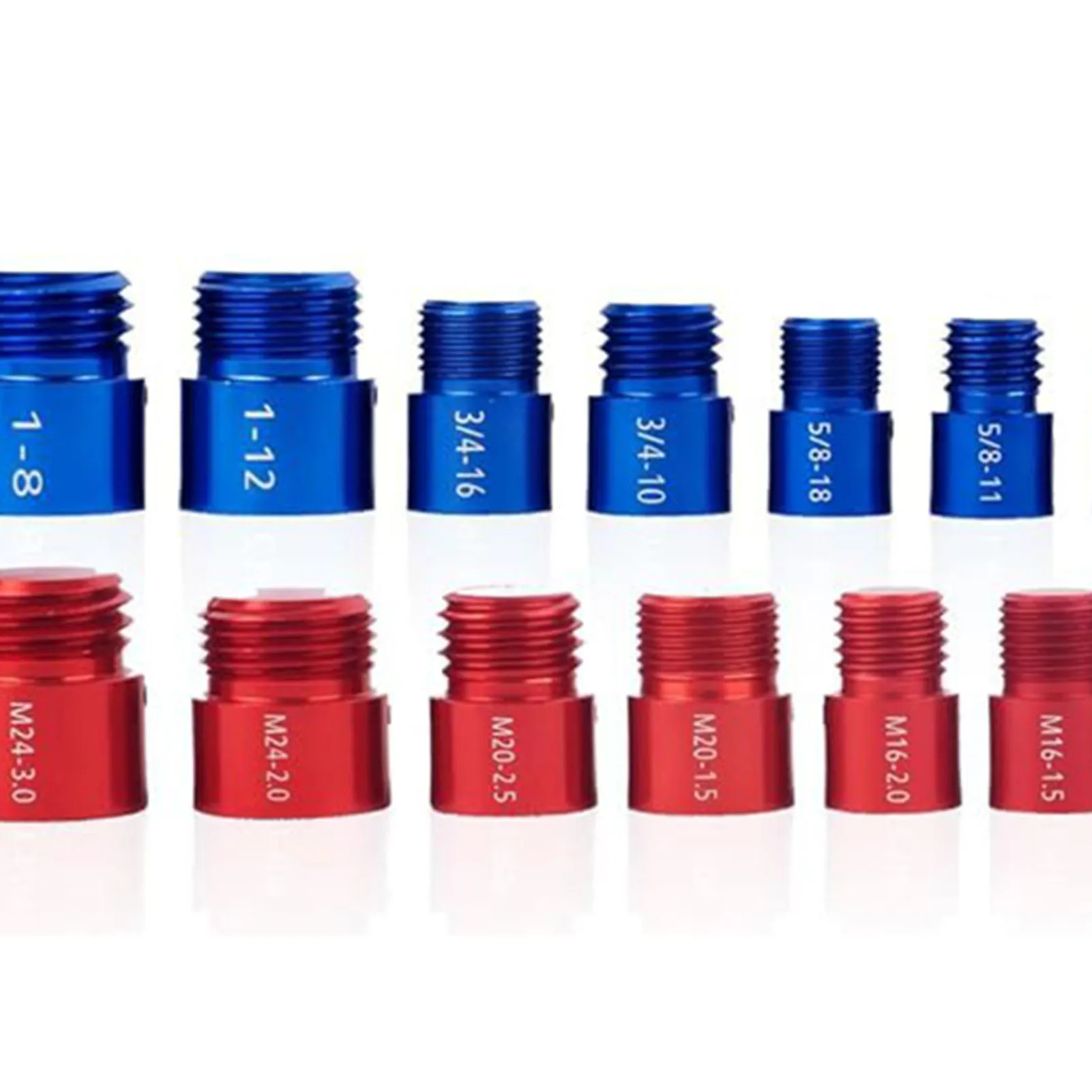 Carbon Steel Nut Thread Checker com caixa de armazenamento, Nut Identifier Gauge, Maintenance Repair