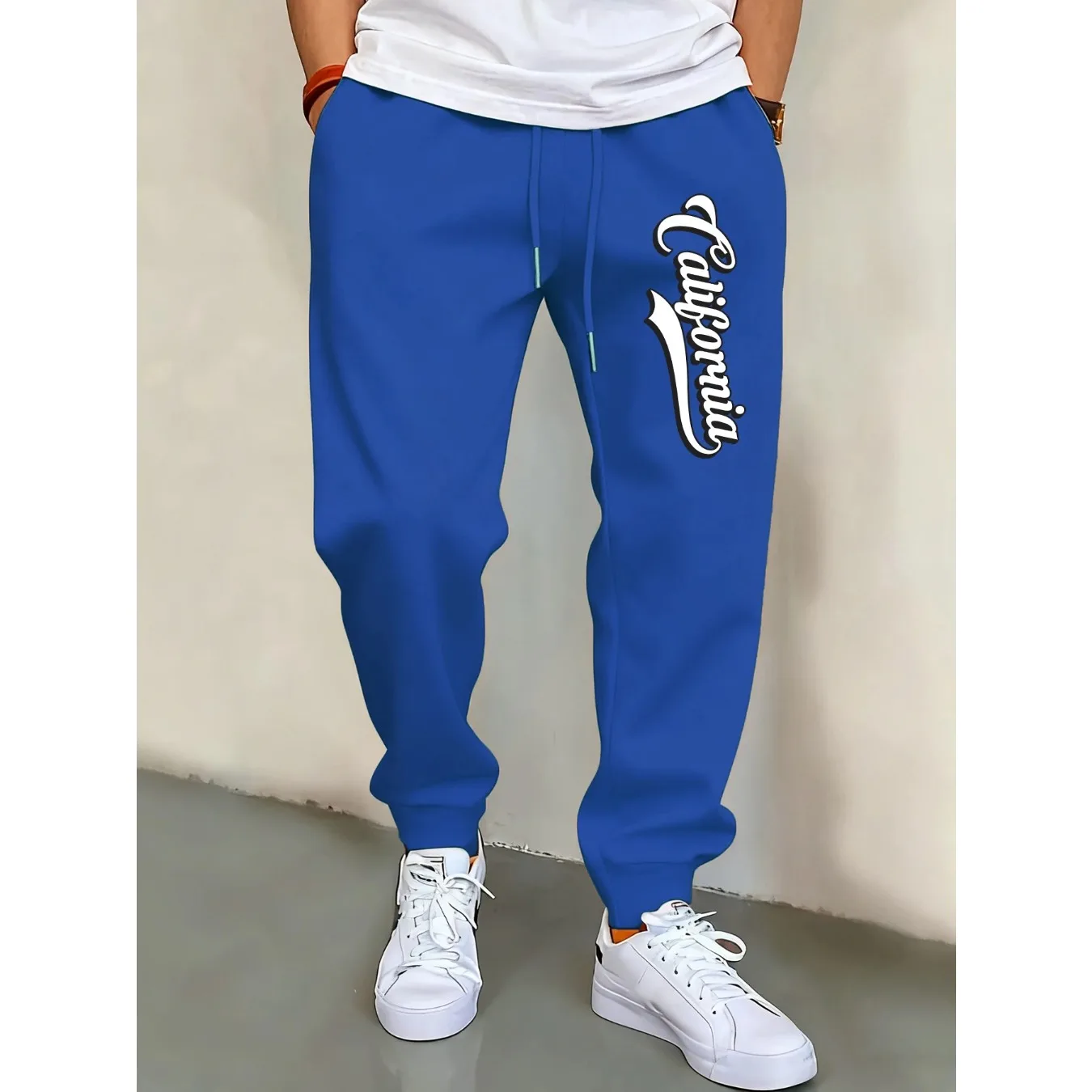 

Мужские спортивные штаны с буквенным принтом California Art, повседневные осенние мужские спортивные штаны, модные удобные спортивные штаны унисекс в стиле хип-хоп