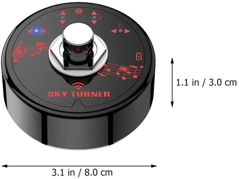 St-1 Wireless Page Turner Pedal for Tablets App Controls Hands Foot Step On Bluetooth Guitar Score Page Turner Turning Pedal