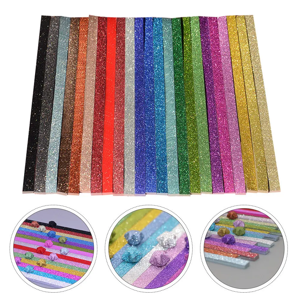 460Pcs Five Star Paper Strips Premium Colorful Origami Folding Sheets for DIY Craft Accessories Encouragement Notes Children