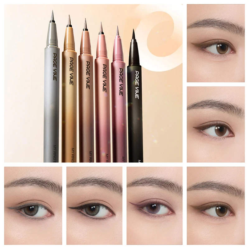 Lápiz Delineador de ojos líquido de secado rápido, resistente al agua, resistente a las manchas, maquillaje de ojos delicado y suave de larga duración, nuevo lápiz Delineador de ojos