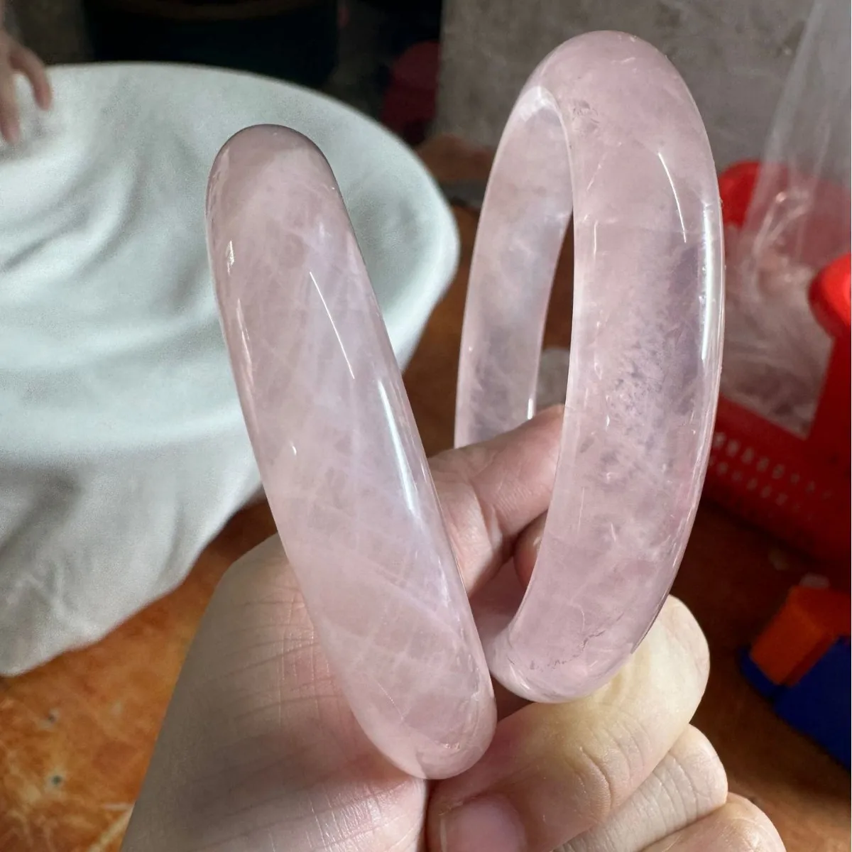 

Natural jade bracelet, powder crystal bracelet, natural bracelet, powder crystal bracelet