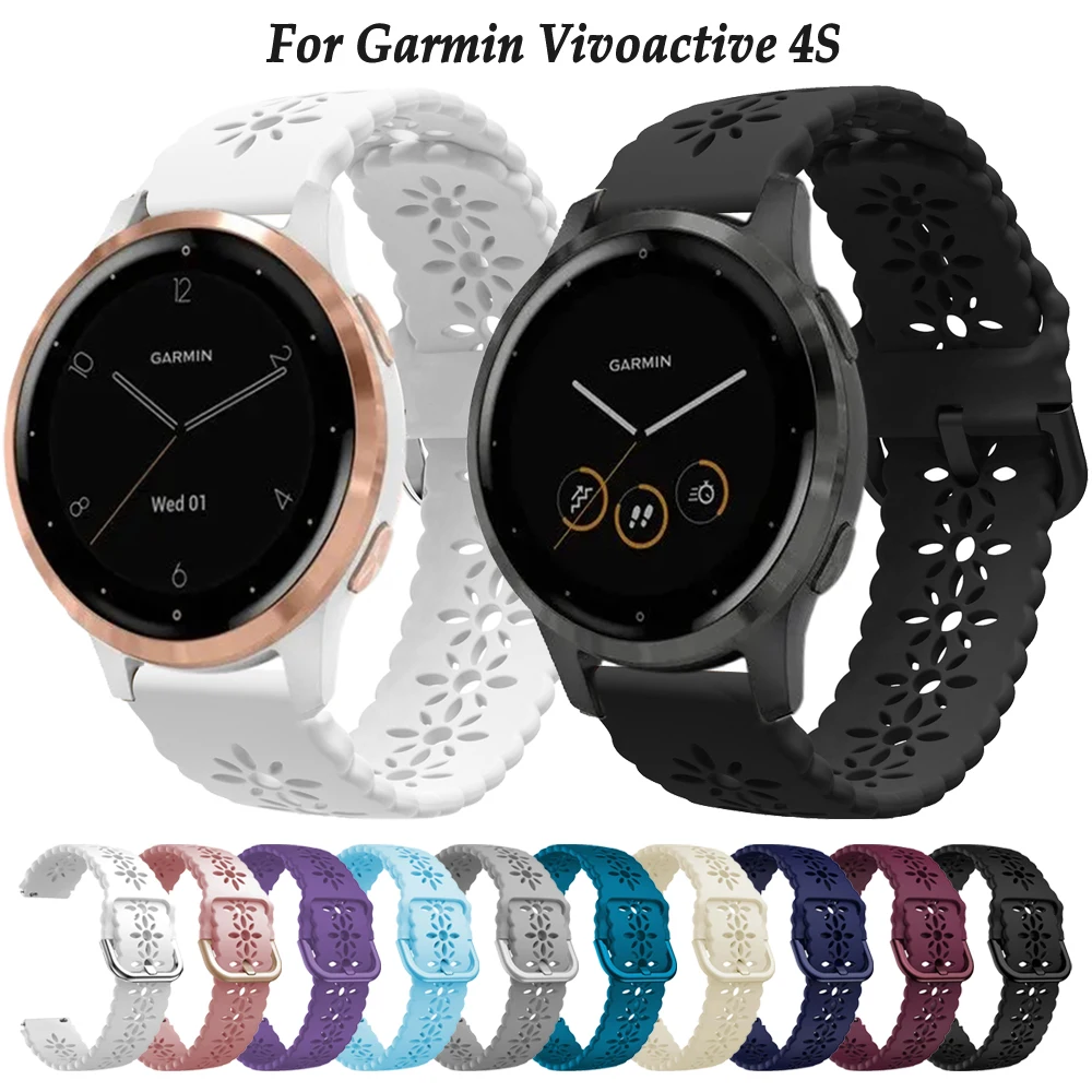 18mm Watch Strap For Garmin Vivoactive 4S Vivomove 3S Venu 3S 2S Forerunner 265S Bracelet Huawei GT5 Pro 42mm GT4 41mm Watchband