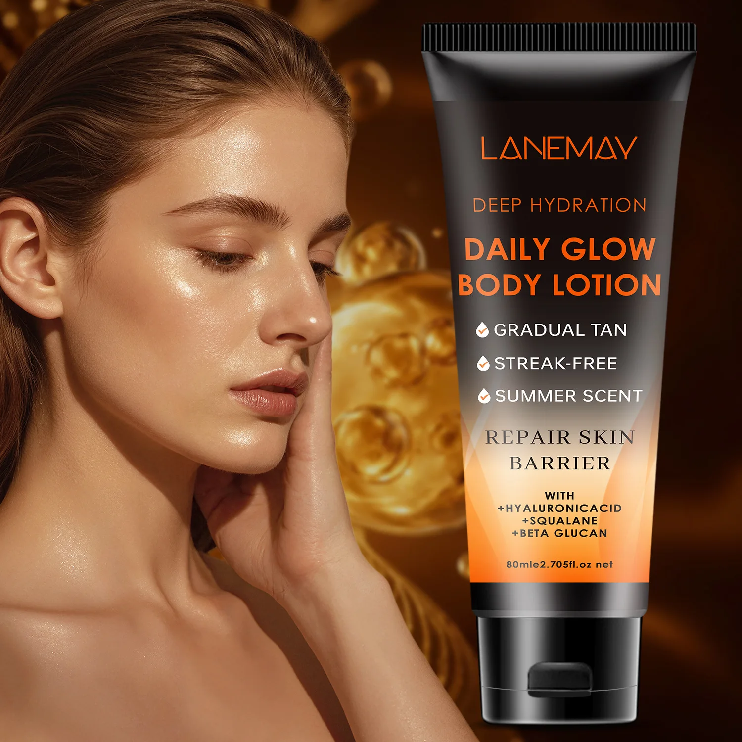 80Ml Lift skin shine gradual change tanning body lotion seamless natural bronze moisturizer Skincare
