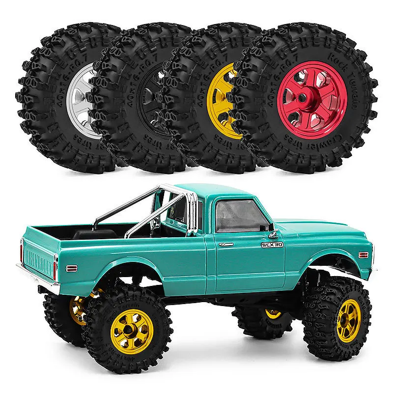 

1/30 SCX30 0.7 inch wheels, tires, Ford Lie Ma, Wrangler K10 Ascent-32 D417