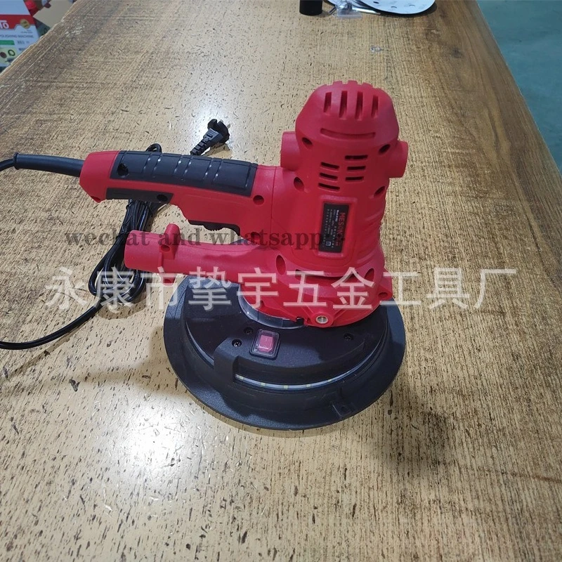 Handheld Self-priming Wall Sander, Dust-free Putty Polishing Sanding Machine with Dual Light Strip 180mm