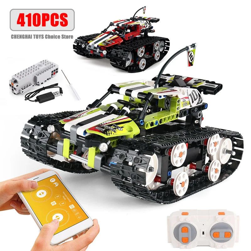 410pcs Technical Car APP Remote Control Moter Power Building Blocks Bricks Super Racing Car Sets Toys For Boys Kids Gift Moc Set