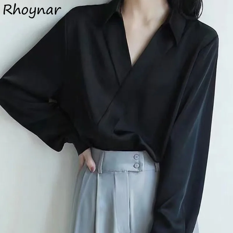

Solid Shirts Women Summer Girls Simple All-match Loose Designed Korean Style Temperament Cool Fashion S-3XL Comfortable Leisure