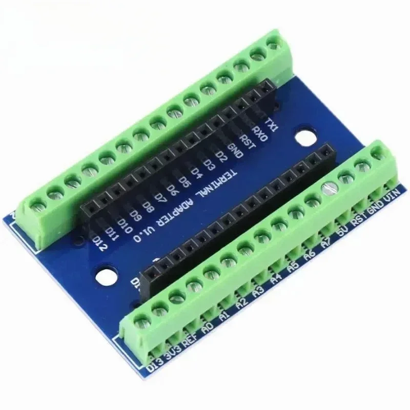 10pcs NANO V3.0 3.0 Controller Terminal Adapter Expansion Board NANO IO Shield Simple Extension Plate For arduino AVR ATMEGA328P