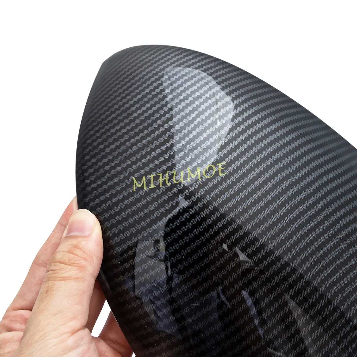 ألياف الكربون سيارة مرآة الرؤية الخلفية غطاء إطاري ملصق الكسوة لمرسيدس بنز C S الفئة C200 C300 W206 S500 S560 EQS580 2024 2025 #4