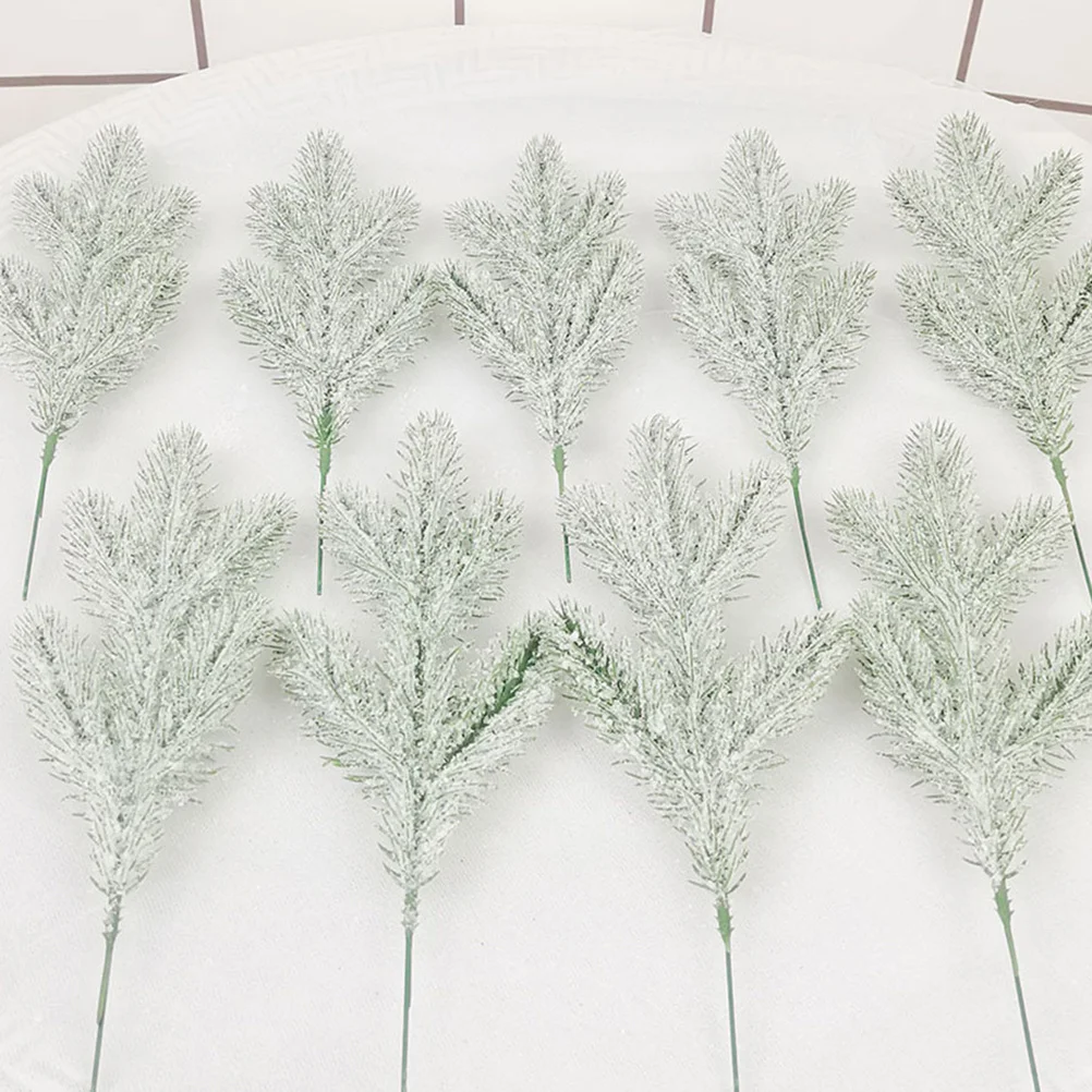 

8Pcs Artificial Pine Needles Branches Realistic Xmas Decoration Festival Party Craft Supplies Pine Needle Decor