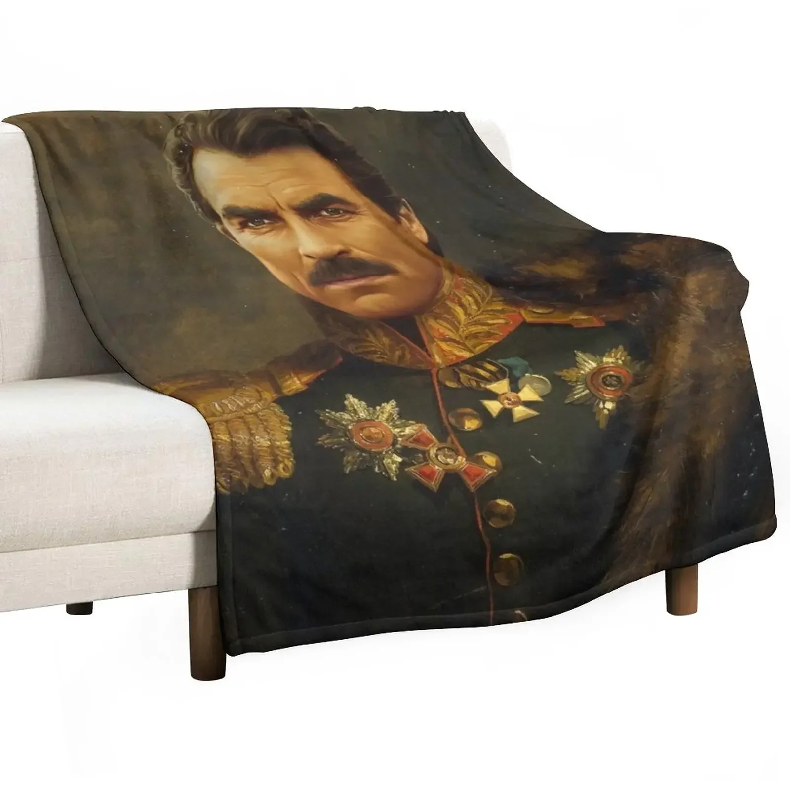 

Tom Selleck - replaceface Throw Blanket For Baby Bed covers Thin Blankets