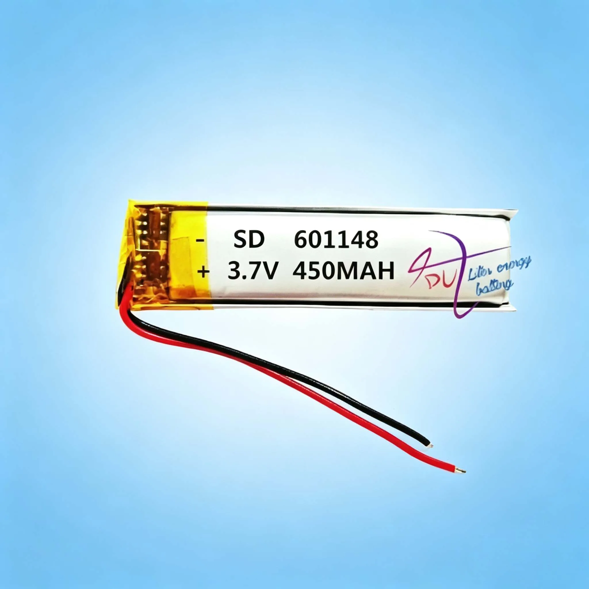 High quality 601148 3.7V 450MAH with protection board,601248 used for bluetooth MP3,MP4,MP5 GPS DVD lithium battery 601250