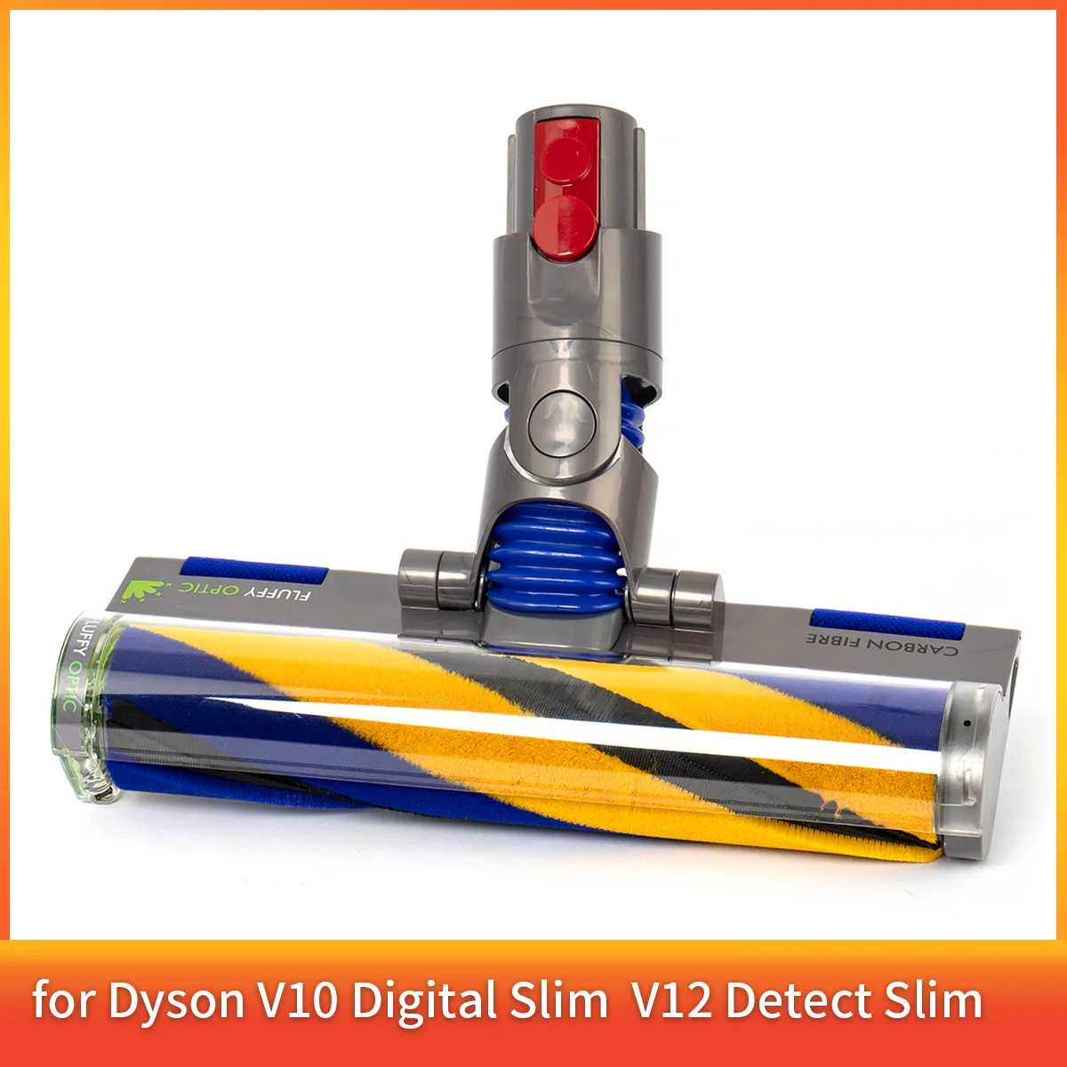 Roller Clean Head voor Dyson V8 Slim, V10 Slim, V15 Digital Slim, V12 Detect Slim, Reinigingskop met groene LED-verlichting - afbeelding 2