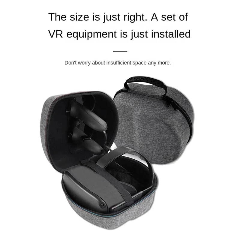 HFES For Oculus Quest 2 VR Headset Hard EVA Travel Storage Bag Portable Convenient Carrying Case Controllers Accessories